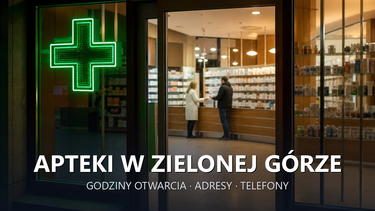 Apteki w Zielonej Górze - godziny otwarcia i dyżury