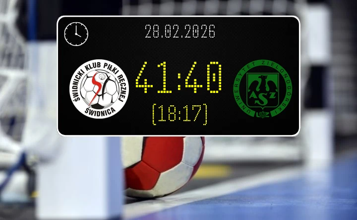 [PIŁKA RĘCZNA] ŚKPR Świdnica – Olimp AZS Uniwersytetu Zielonogórskiego 41:40 – dramatyczne rzuty karne w I Lidze Mężczyzn (Grupa B), kolejka 18
