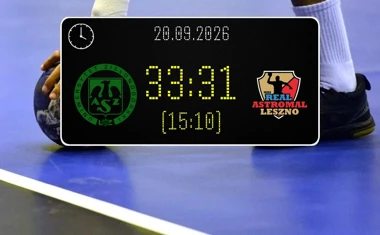 [PIŁKA RĘCZNA] I Liga Mężczyzn (Grupa B): Olimp AZS Uniwersytetu Zielonogórskiego – MKS Real-Astromal Leszno 33:31