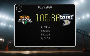 [KOSZYKÓWKA] ORLEN Zastal Zielona Góra – Dziki Warszawa 105:86 w Orlen Basket Lidze