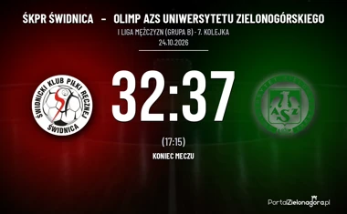 [PIŁKA RĘCZNA] ŚKPR Świdnica – Olimp AZS Uniwersytetu Zielonogórskiego 32:37 w I Lidze Mężczyzn (Grupa B)