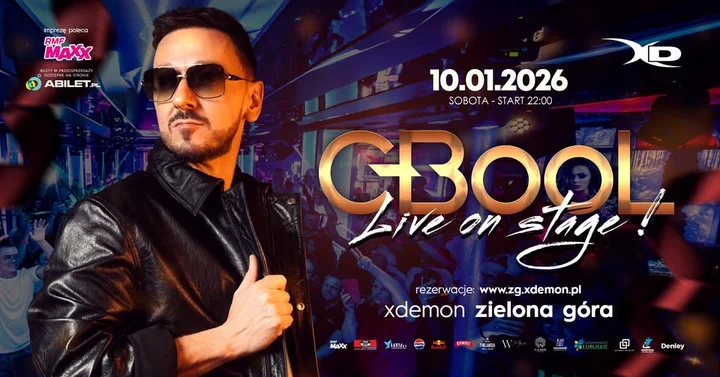 Grafika promocyjna wydarzenia C-Bool – live w X-Demon Zielona Góra