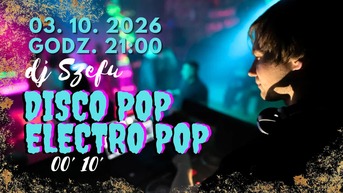 Grafika promocyjna wydarzenia Disco & POP & Electro POP Party 00 10 w Cafe Noir