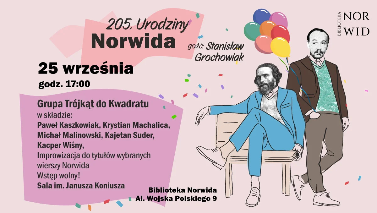 Grafika promocyjna wydarzenia Improwizacja – Grupa Trójkąt do Kwadratu w Zielonej Górze