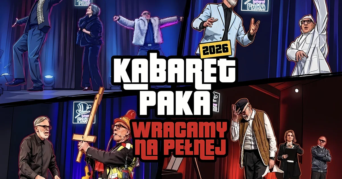 Grafika promocyjna wydarzenia KABARET PAKA w Zielonej Górze