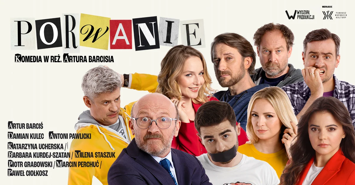 Grafika promocyjna wydarzenia Komedia kryminalna w Zielonej Górze – spektakl "Porwanie"