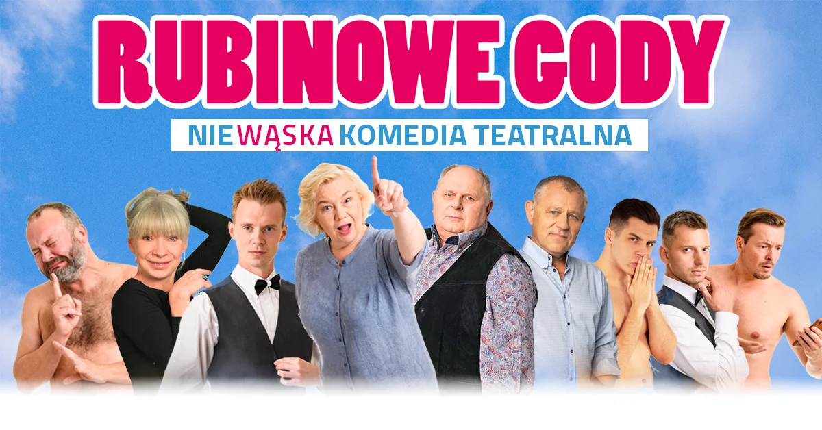 Grafika promocyjna wydarzenia Komediowy spektakl o czterdziestej rocznicy ślubu w Zielonej Górze