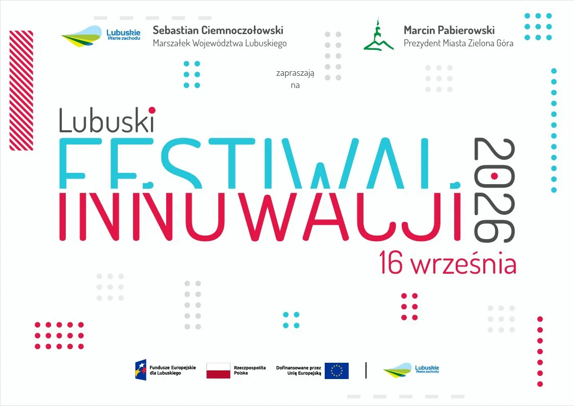 Grafika promocyjna wydarzenia Lubuski Festiwal Innowacji 2026