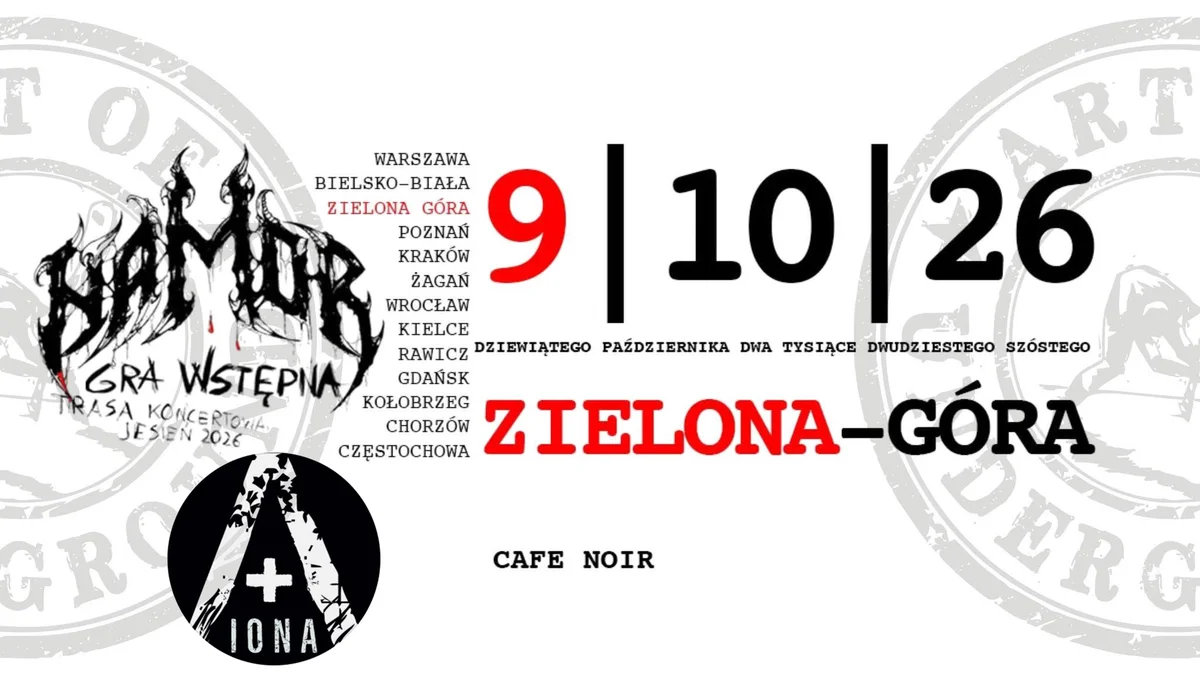 Grafika promocyjna wydarzenia NamoR – Gra Wstępna w Zielonej Górze