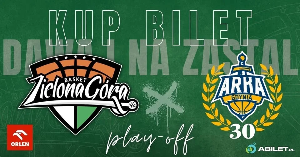 Grafika promocyjna wydarzenia Półfinał GAME 3: ORLEN Zastal Zielona Góra kontra AMW Arka Gdynia