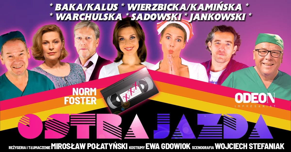 Grafika promocyjna wydarzenia Spektakl komediowy „Ostra Jazda” w Zielonej Górze