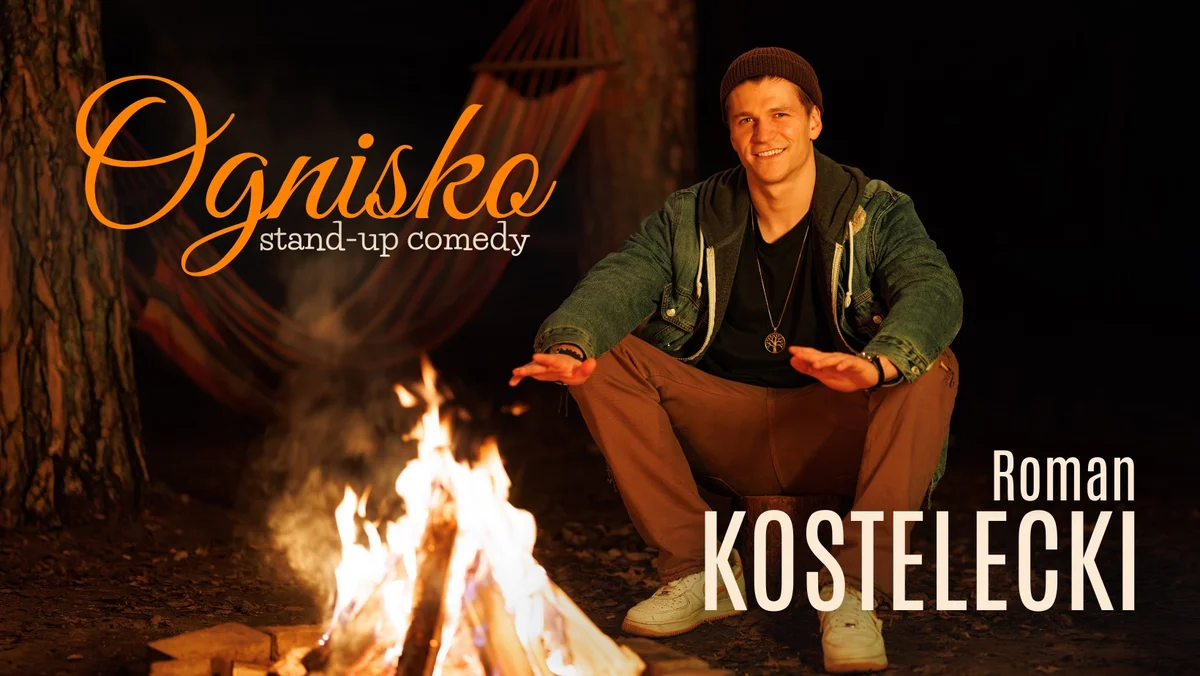 Grafika promocyjna wydarzenia Roman Kostelecki – „Ognisko” w Zielonej Górze