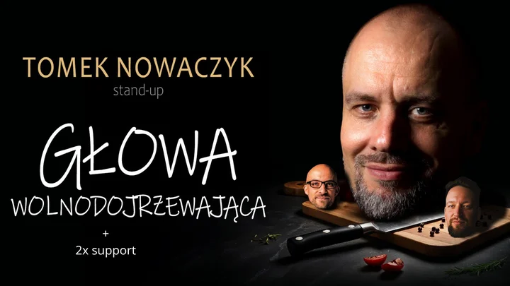 Grafika promocyjna wydarzenia Stand-up Zielona Góra: Tomek Nowaczyk — „Głowa wolnodojrzewająca”