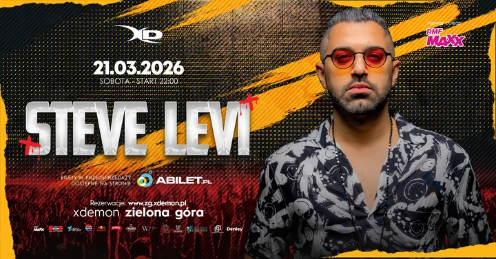Grafika promocyjna wydarzenia STEVE LEVI | Tak! Myślę, że mi się podoba | X-Demon Zielona Góra