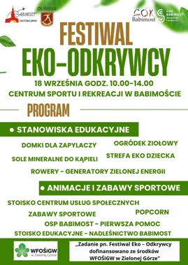 Grafika promocyjna wydarzenia Festiwal Eko-Odkrywcy