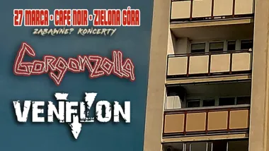 Grafika promocyjna wydarzenia Gorgonzolla + Venflon — „Zabawne?” Koncerty w Zielonej Górze