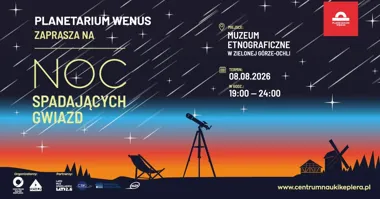 Grafika promocyjna wydarzenia Noc Spadających Gwiazd
