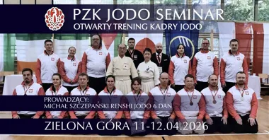 Grafika promocyjna wydarzenia Wiosenne Jodo Kōshūkai: PZK Otwarte Zgrupowanie Kadry Jodo w Zielonej Górze