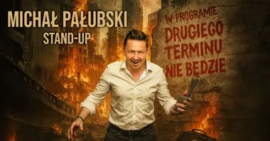 Grafika promocyjna wydarzenia Stand-up Zielona Góra — Michał Pałubski w programie „Drugiego terminu nie będzie”