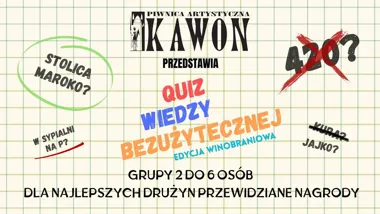 WINOBRANIOWY PUB QUIZ – wiedza bezużyteczna