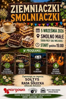 Grafika promocyjna wydarzenia Ziemniaczki Smolniaczki