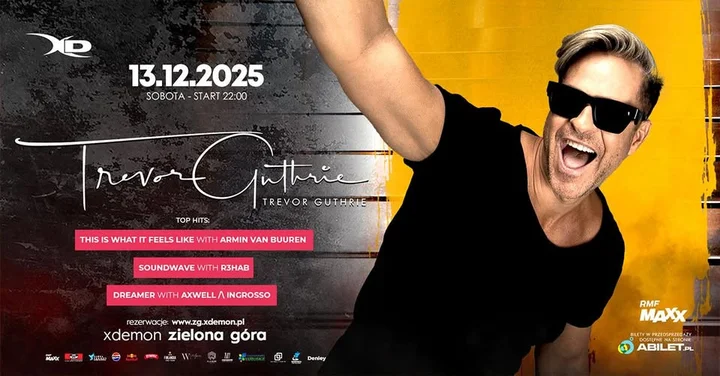 Grafika promocyjna wydarzenia TREVOR GUTHRIE w X‑DEMON Zielona Góra — 13 grudnia 2025