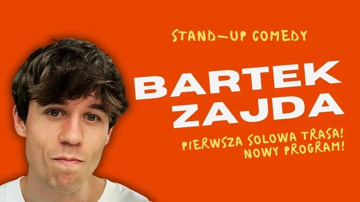 Grafika promocyjna wydarzenia Bartek Zajda Stand-up w Zielonej Górze. Wieczór z autobiograficznym programem i crowdworkiem