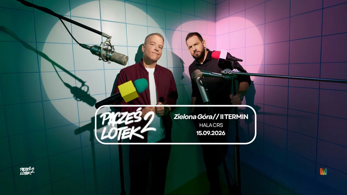Grafika promocyjna wydarzenia Zielona Góra - II termin // Pacześ x Lotek Tour 2! – premierowy stand-up