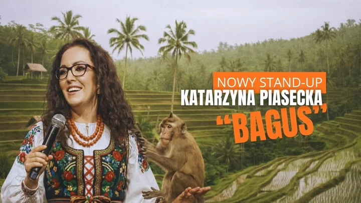 Grafika promocyjna wydarzenia Katarzyna Piasecka — nowy program stand-up „BAGUS” w Zielonej Górze