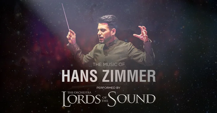 Grafika promocyjna wydarzenia Lords of the Sound — The Music of Hans Zimmer w Zielonej Górze