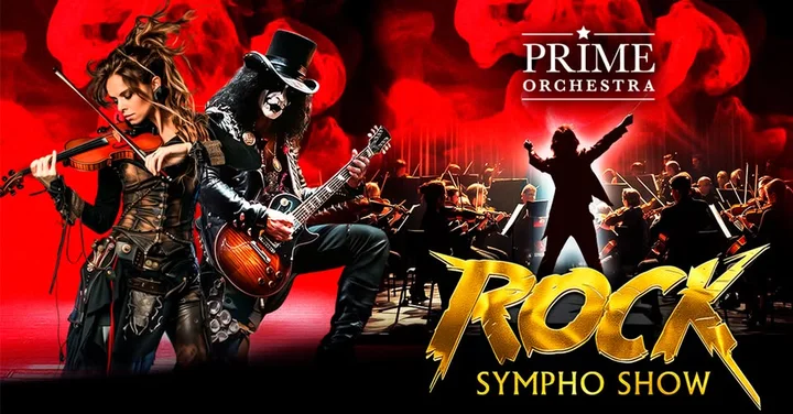 Grafika promocyjna wydarzenia Prime Orchestra – ROCK Sympho Show IV w Zielonej Górze