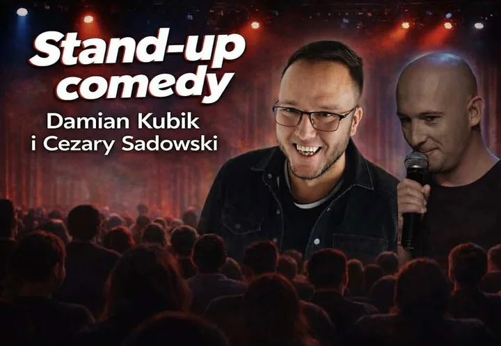 Grafika promocyjna wydarzenia Stand-up: Damian Kubik i Cezary Sadowski w Zielonej Górze (Cafe Noir)