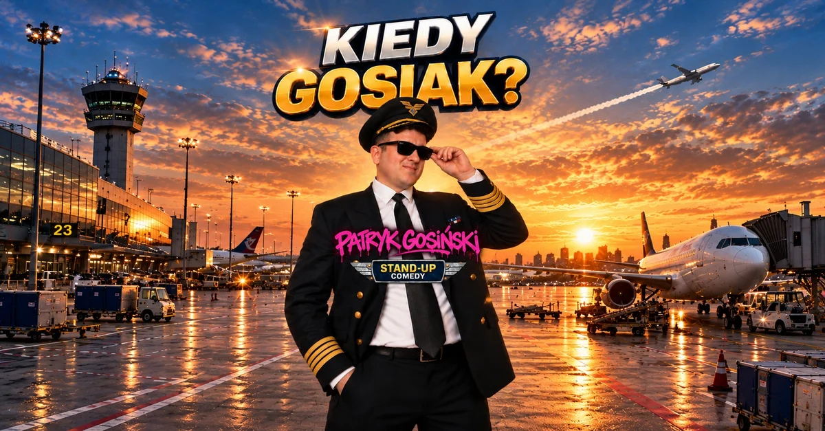 Grafika promocyjna wydarzenia Kiedy Gosiak – stand-up Zielona Góra