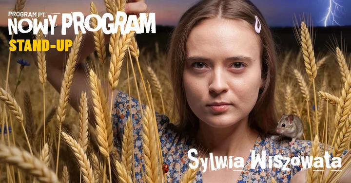 Grafika promocyjna wydarzenia Sylwia Wiszowata — „Nowy program” (stand-up) w Zielonej Górze