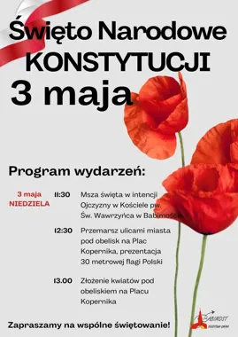 Babimost szykuje pochód i wielką flagę na Święto Konstytucji 3 Maja