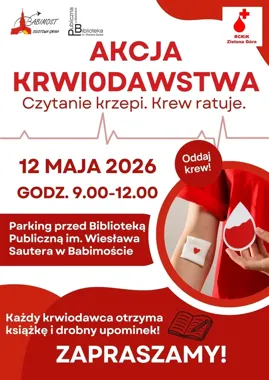 Książka za krew w Babimoście. Biblioteka włącza się w ważną akcję