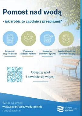 Pomost nad wodą wymaga zgłoszenia. Wody Polskie przypominają zasady