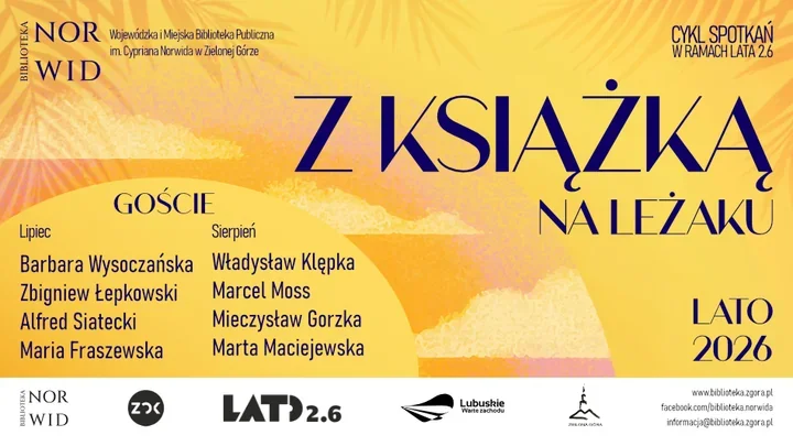 Biblioteka rozkłada leżaki - osiem spotkań z autorami na lato