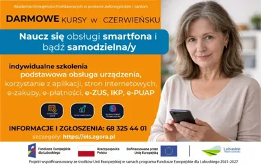 Darmowe szkolenia z internetu i smartfona dla dorosłych z Czerwieńska i okolic