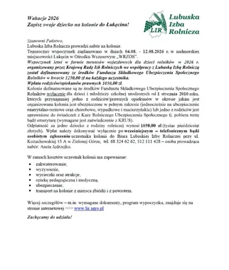 Nad morze pojedzie grupa dzieci rolników. Ruszył nabór na kolonie