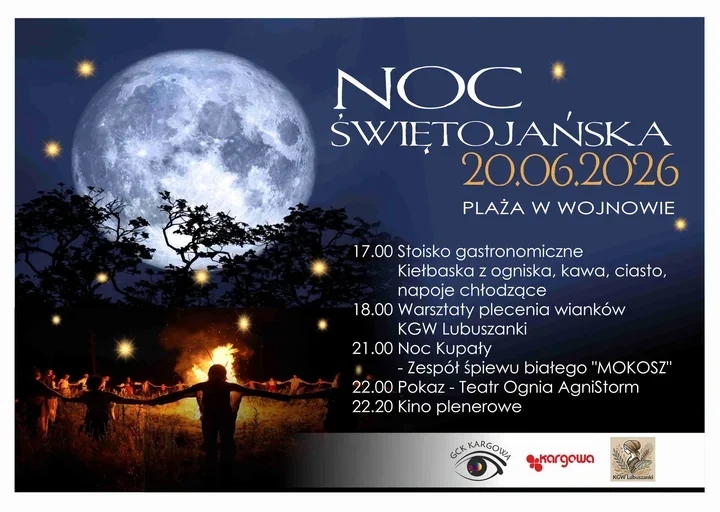 Noc Świętojańska w Wojnowie – ogień, tradycja i letni wieczór nad wodą