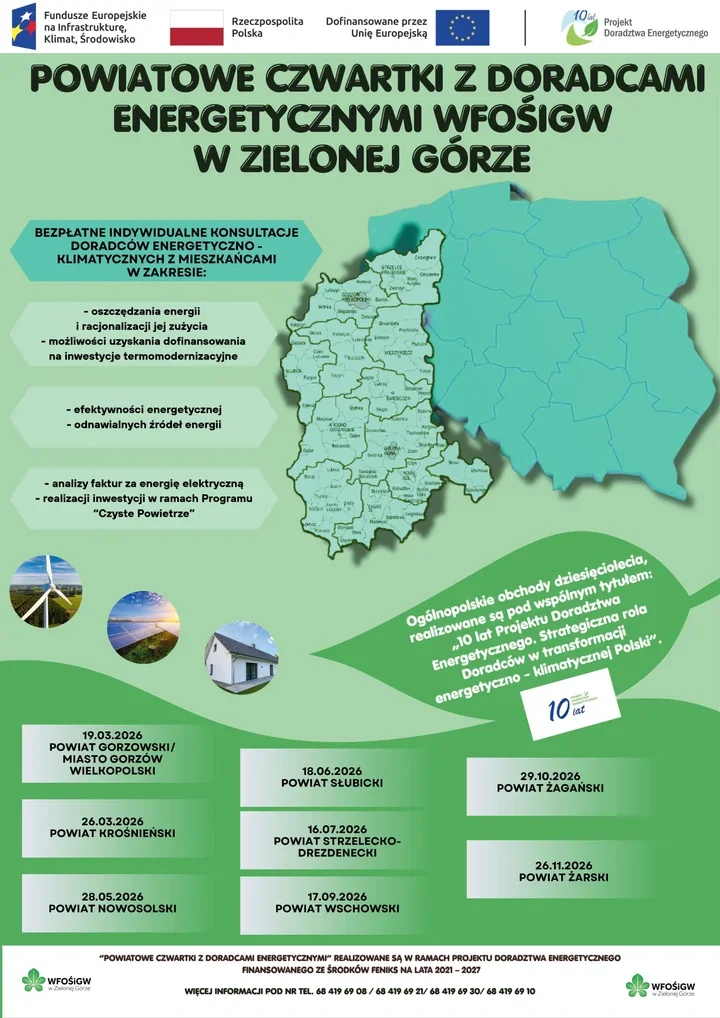 Powiatowe Czwartki – doradcy energetyczni oferują bezpłatne konsultacje