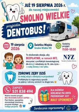 Dentobus w Smolnie Wielkim. Dzieci skorzystają z bezpłatnej profilaktyki