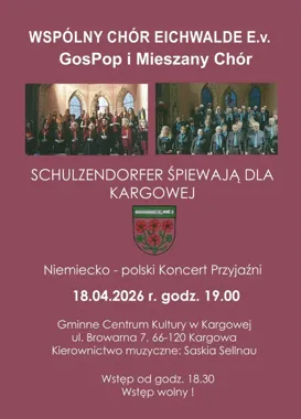 Muzyczna przyjaźń z Schulzendorf zabrzmi w Kargowej już 18 kwietnia