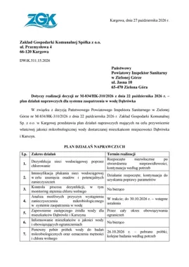 Pogorszenie jakości wody w Dąbrówce. Kargowa i Chwalim czekają na wyniki