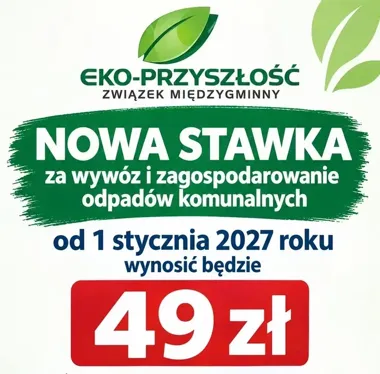 Od stycznia wyższa opłata za odpady. Stawka wzrośnie do 49 zł od osoby