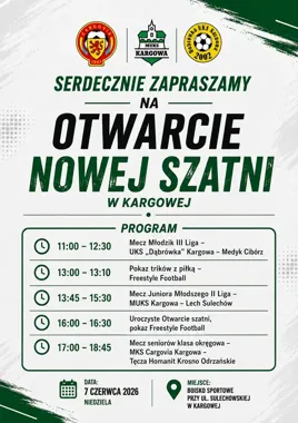 Nowa szatnia na Sulechowskiej. Kargowa świętuje sport cały dzień