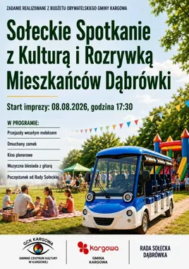 W Dąbrówce rodzinne popołudnie połączy kulturę, zabawę i kino plenerowe