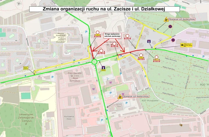 Na Zaciszu zmieni się organizacja ruchu. Część Działkowej zostanie zamknięta