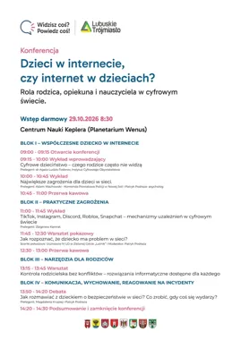 TikTok, Roblox i zagrożenia w sieci. Bezpłatna konferencja w Zielonej Górze